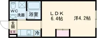 リヴィエール口田【1階】の間取り