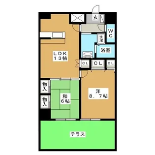 WIN南流山【1階】の間取り