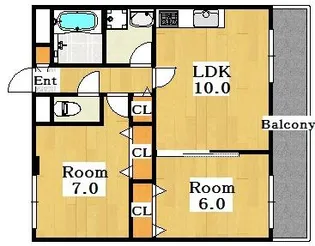 アドバンス松田II番館【3階】の間取り
