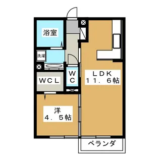 パルムドール A【2階】の間取り