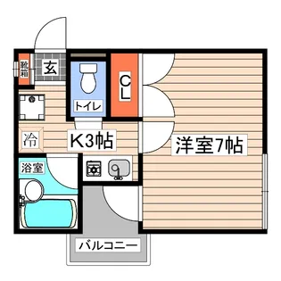 メゾン祇園ヶ丘【1階】の間取り