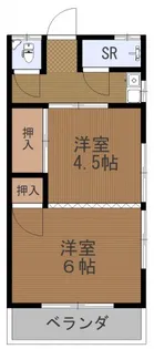 大林アパート※旧あかつき荘【2階】の間取り