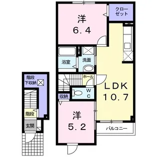 エレガンスII【2階】の間取り
