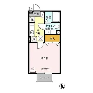 ヴェルデ西田代 A棟【1階】の間取り