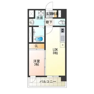 グランドステージ花園【9階】の間取り