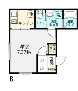 リバージュ大倉山【1階】の間取り