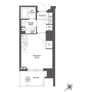 コンフォリア新中野【8階】の間取り