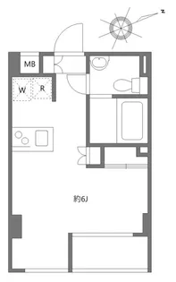 ガーデン代々木八幡【2階】の間取り