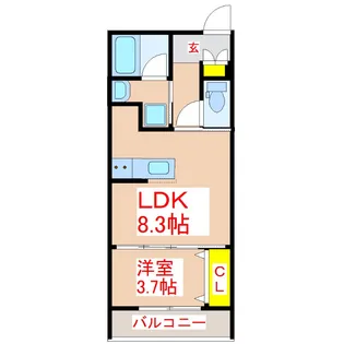 Alegria【1階】の間取り