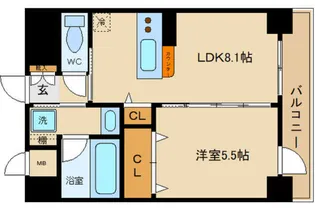 カサ・デ・シャローム【3階】の間取り