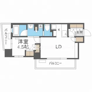 パークアクシス梅田【6階】の間取り