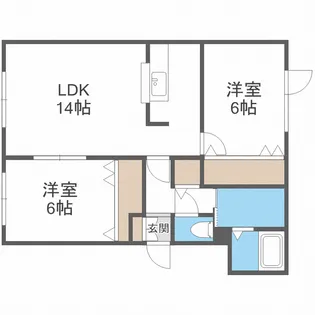 Villa南沢【1階】の間取り