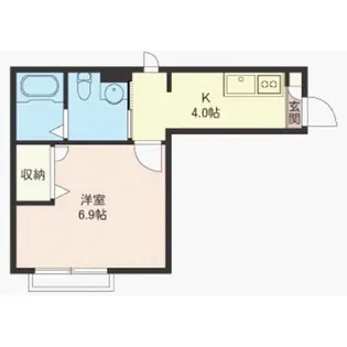 メゾン・カトレア【1階】の間取り