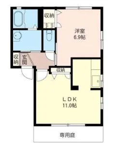 シャーメゾンSII【1階】の間取り
