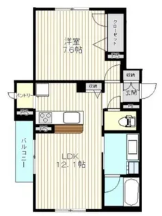 ジュヌ メナージュ【1階】の間取り