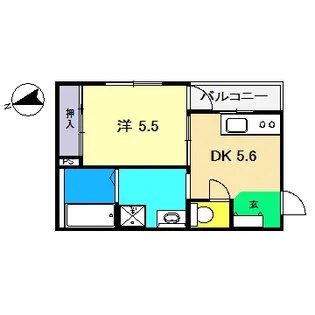 レジデンス東雲【3階】の間取り