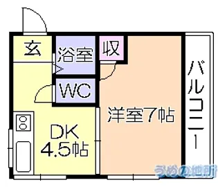 マロンハウス【2階】の間取り