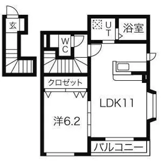 文水弐番館【2階】の間取り