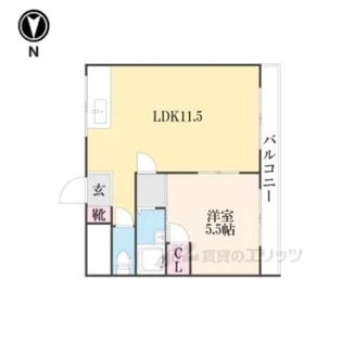 ロイヤルハイツ橿原2【2階】の間取り