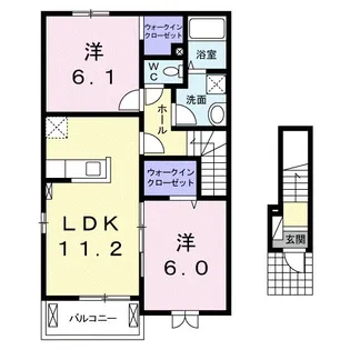 ヒマリン アン【2階】の間取り