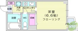 パールハイム錦町【3階】の間取り