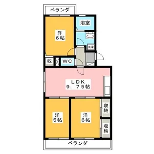 アーバンローゼ【2階】の間取り