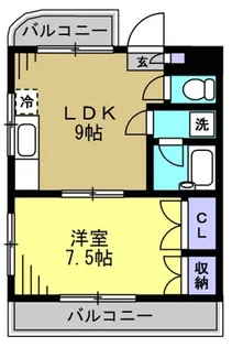 マツイチサンパレス第6【4階】の間取り