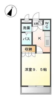 グロアシード【1階】の間取り