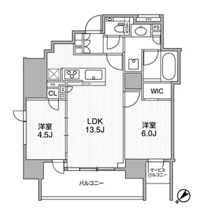ディームス渋谷本町【6階】の間取り