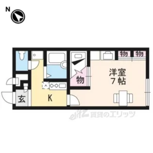 レオパレス桜宮【1階】の間取り