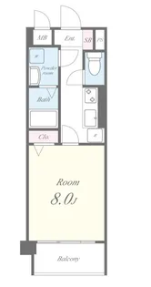 プラム・ガーデン【2階】の間取り