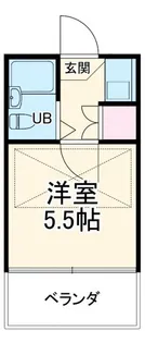 クロノス横須賀South【2階】の間取り