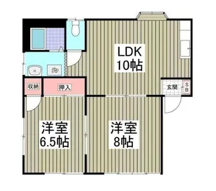 メゾンメヌエット【1階】の間取り