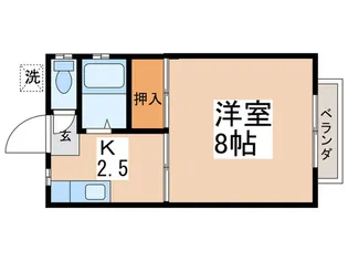 田中荘【1階】の間取り