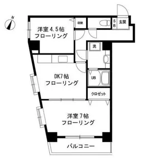 パル・豊島館【4階】の間取り