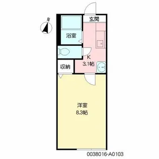 アベニュー杉並【1階】の間取り