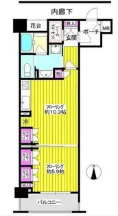 コスモ中野弥生リベディア【5階】の間取り