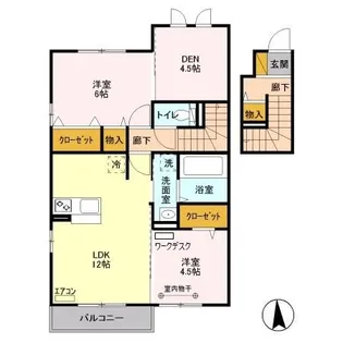 セタンドール緑町【2階】の間取り