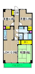 アーバンパーク常盤台公園D棟【2階】の間取り