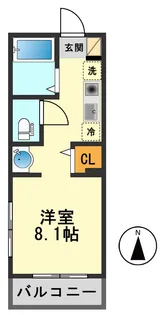 リバーサイドハイツ江戸川【1階】の間取り