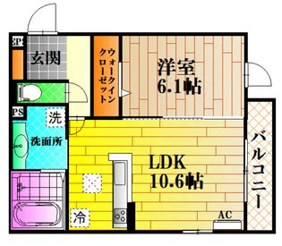 メゾン・ド・シュシュ【2階】の間取り