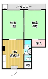 コーポキムラ【5階】の間取り