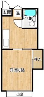 エコーハイツ【1階】の間取り