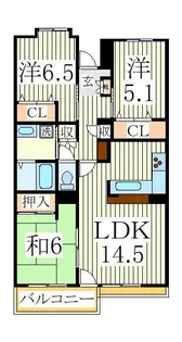 ISM南柏【6階】の間取り