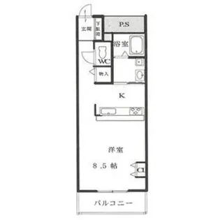 リアライズ七宝【2階】の間取り