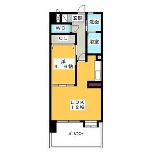 サンモール新道【7階】の間取り