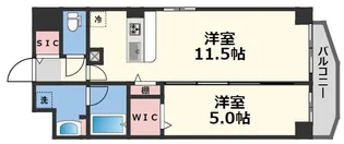 ルアナ北梅田【1階】の間取り