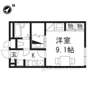 レオパレス城南【2階】の間取り