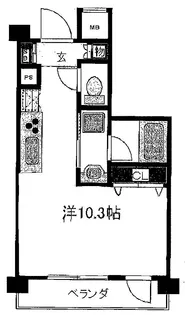 エフィーナ南麻布【2階】の間取り