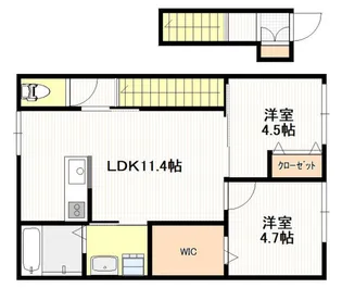 ARVA due【2階】の間取り